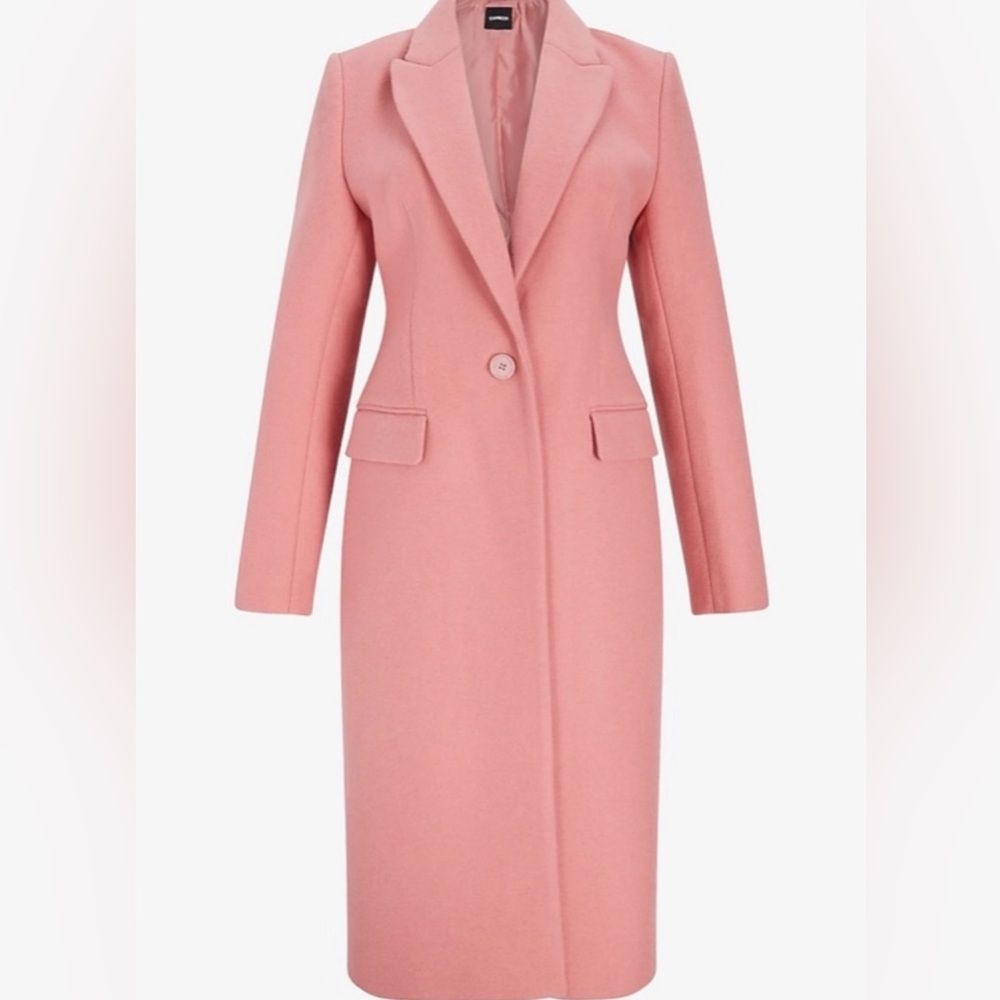 EXPRESS Wool Blend Single Button Coat